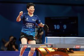 (SP)CHINA-CHENGDU-TABLE TENNIS-ITTF WORLD TEAM CHAMPIONSHIPS FINALS-WOMEN'S TEAMS-GROUP 4-KOR VS LUX(CN)