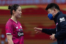 (SP)CHINA-CHENGDU-TABLE TENNIS-ITTF WORLD TEAM CHAMPIONSHIPS FINALS-WOMEN'S TEAMS-GROUP 4-KOR VS LUX(CN)