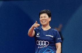 (SP)CHINA-CHENGDU-TABLE TENNIS-ITTF WORLD TEAM CHAMPIONSHIPS FINALS-WOMEN'S TEAMS-GROUP 4-KOR VS LUX(CN)