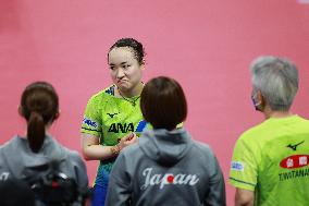(SP)CHINA-CHENGDU-TABLE TENNIS-ITTF WORLD TEAM CHAMPIONSHIPS FINALS-WOMEN'S TEAMS-GROUP 2-JPN VS SVK(CN)