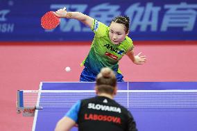 (SP)CHINA-CHENGDU-TABLE TENNIS-ITTF WORLD TEAM CHAMPIONSHIPS FINALS-WOMEN'S TEAMS-GROUP 2-JPN VS SVK(CN)