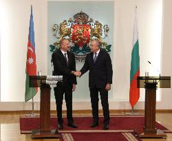BULGARIA-SOFIA-AZERBAIJAN-PRESIDENTS-TALKS