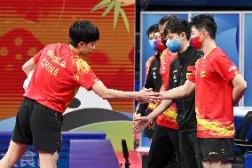 (SP)CHINA-CHENGDU-TABLE TENNIS-ITTF WORLD TEAM CHAMPIONSHIPS FINALS-MEN'S TEAMS-CHN VS PUR(CN)