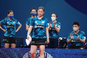 (SP)CHINA-CHENGDU-TABLE TENNIS-ITTF WORLD TEAM CHAMPIONSHIPS FINALS-WOMEN'S TEAMS-KOR VS THA (CN)