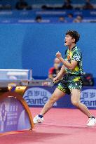 (SP)CHINA-CHENGDU-TABLE TENNIS-ITTF WORLD TEAM CHAMPIONSHIPS FINALS-MEN'S TEAMS-JPN VS ROU (CN)