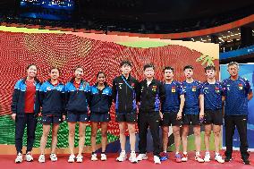 (SP)CHINA-CHENGDU-TABLE TENNIS-ITTF WORLD TEAM CHAMPIONSHIPS FINALS-MEN'S TEAMS-CHN VS USA (CN)