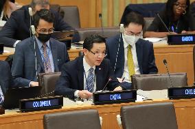UN-GENERAL ASSEMBLY-FIFTH COMMITTEE-CHINA-ENVOY