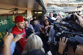 Baseball: Angels outfielder Mike Trout