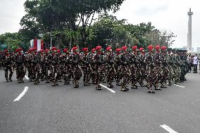 INDONESIA-JAKARTA-NATIONAL ARMY ANNIVERSARY-CELEBRATION