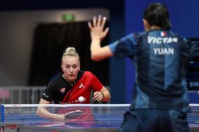 (SP)CHINA-CHENGDU-TABLE TENNIS-ITTF WORLD TEAM CHAMPIONSHIPS FINALS-WOMEN'S TEAM-ROUND OF 16 (CN)