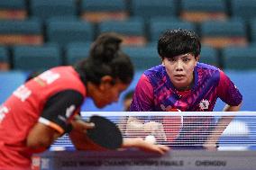 (SP)CHINA-CHENGDU-TABLE TENNIS-ITTF WORLD TEAM CHAMPIONSHIPS FINALS-WOMEN'S TEAM-ROUND OF 16 (CN)
