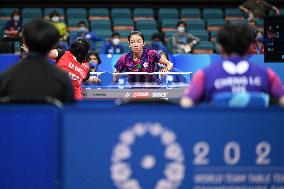 (SP)CHINA-CHENGDU-TABLE TENNIS-ITTF WORLD TEAM CHAMPIONSHIPS FINALS-WOMEN'S TEAM-ROUND OF 16 (CN)