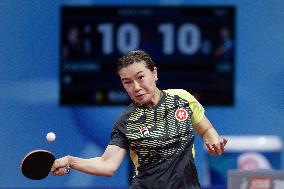 (SP)CHINA-CHENGDU-TABLE TENNIS-ITTF WORLD TEAM CHAMPIONSHIPS FINALS-WOMEN'S TEAM-ROUND OF 16 (CN)