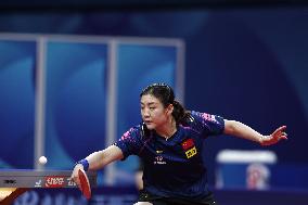 (SP)CHINA-CHENGDU-TABLE TENNIS-ITTF WORLD TEAM CHAMPIONSHIPS FINALS-WOMEN'S TEAM-ROUND OF 16 (CN)