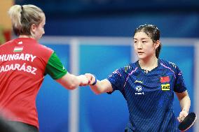 (SP)CHINA-CHENGDU-TABLE TENNIS-ITTF WORLD TEAM CHAMPIONSHIPS FINALS-WOMEN'S TEAM-ROUND OF 16 (CN)