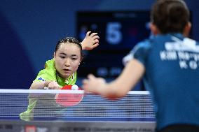 (SP)CHINA-CHENGDU-TABLE TENNIS-ITTF WORLD TEAM CHAMPIONSHIPS FINALS-WOMEN'S TEAM-ROUND OF 16 (CN)