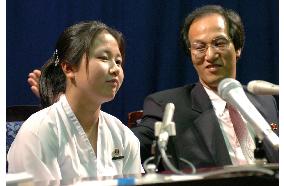 Kim Hye Gyong and her father Kim Young Nam+