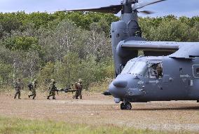 Japan-U.S. joint drill in northern Japan