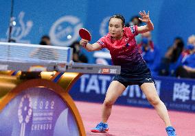 (SP)CHINA-CHENGDU-TABLE TENNIS-ITTF WORLD TEAM CHAMPIONSHIPS FINALS-WOMEN'S TEAM-QUARTERFINALS (CN)