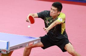 (SP)CHINA-CHENGDU-TABLE TENNIS-ITTF WORLD TEAM CHAMPIONSHIPS FINALS-MEN'S TEAM-QUARTERFINALS-KOR VS HKG (CN)