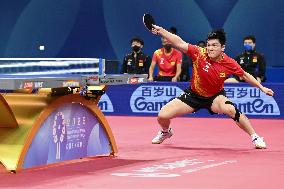 (SP)CHINA-CHENGDU-TABLE TENNIS-ITTF WORLD TEAM CHAMPIONSHIPS FINALS-MEN'S TEAM-QUARTERFINALS-CHN VS SWE
