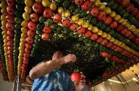 MIDEAST-MOUNT GERIZIM-SAMARITANS-SUKKOT