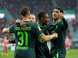 (SP)GERMANY-AUGSBURG-FOOTBALL-BUNDESLIGA-AUGSBURG VS WOLFSBURG