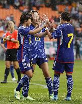Football: Japan vs. New Zealand