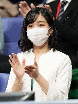 Princess Kako watches tennis tournament in Tokyo