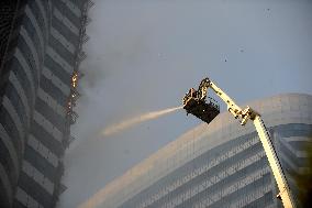PAKISTAN-ISLAMABAD-BUILDING-FIRE
