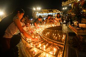 MYANMAR-YANGON-THADINGYUT LIGHTING FESTIVAL