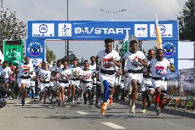 (SP)ETHIOPIA-ADDIS ABABA-CHINESE SPONSORED RELAY RACE