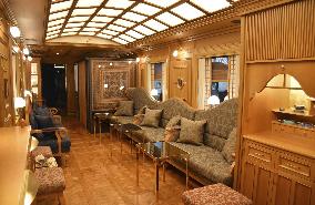 Renewed luxury excursion train in southwestern Japan