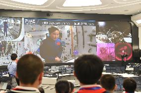 CHINA-SPACE STATION-THIRD LIVE CLASS (CN)