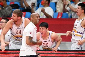 (SP)CHINA-HANGZHOU-BASKETBALL-CBA LEAGUE-BEIJING VS XINJIANG(CN)