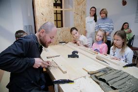 RUSSIA-MOSCOW-WOODEN TOYS EXHIBITION