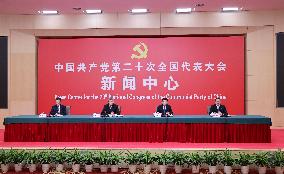 (CPC Congress)CHINA-BEIJING-CPC NATIONAL CONGRESS-PRESS CONFERENCE (CN)