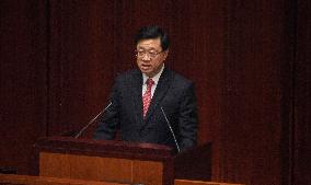 CHINA-HONG KONG-JOHN LEE-POLICY ADDRESS (CN)