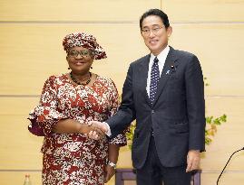Japan PM Kishida and WTO Director General Okonjo-Iweala