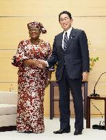 Japan PM Kishida and WTO Director General Okonjo-Iweala