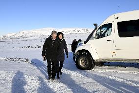 President Niinistö and his spouse on a state visit to Iceland