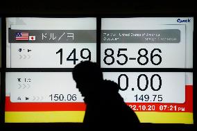 JAPAN-TOKYO-JAPANESE YEN-U.S. DOLLAR-EXCHANGE RATE