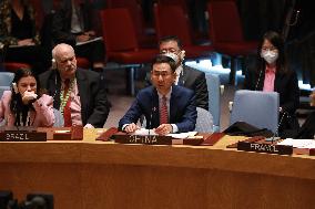 UN-SECURITY COUNCIL-CHINESE ENVOY-WOMEN'S RESILIENCE IN CONFLICT