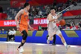 (SP)CHINA-HANGZHOU-BASKETBALL-CBA LEAGUE-GUANGDONG VS SHANGHAI (CN)