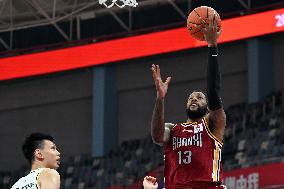 (SP)CHINA-HANGZHOU-BASKETBALL-CBA LEAGUE-ZHEJIANG LIONS VS SHANXI LOONGS (CN)