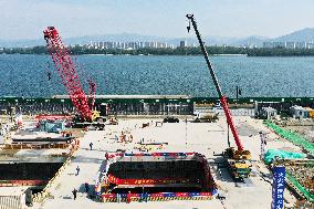 CHINA-ZHEJIANG-HANGZHOU-FUCHUN RIVER-TUNNEL-CONSTRUCTION (CN)