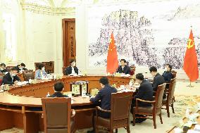 CHINA-BEIJING-CPC NATIONAL CONGRESS-LI ZHANSHU-MEETING (CN)