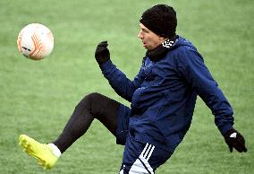 HJK's practice and presser day before the UEFA Europa League Group C football match against Italian AS Roma