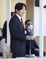 Crown Prince Fumihito at sports event