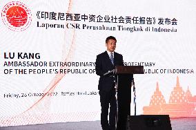 INDONESIA-JAKARTA-CHINA-COMPANY-SOCIAL RESPONSIBILITY-REPORT